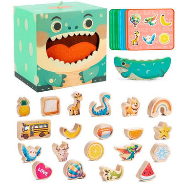 StackyZoo | Construir y aprender juntos - Bloques apilables animales Montessori para niños